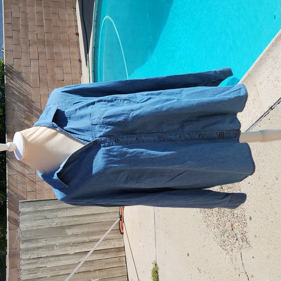 CJ Banks Tops - NWT CJ Banks Chambray Shirt  - Size 2X